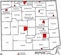 Image result for Tioga County PA Map