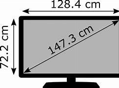 Image result for 58 Inch TV Dimensions