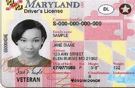 Image result for Real ID Card Maryland