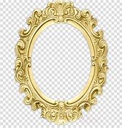 Image result for Transparent Gold Oval Frames