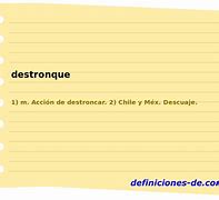 Image result for destronque