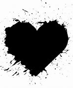 Image result for Broken Heart Image Black Ink