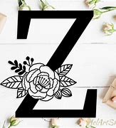 Image result for Letter Z Floral Monogram