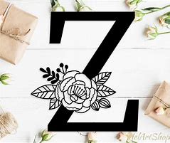 Image result for Floral Letter Z