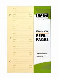 Image result for Address Book Refillable Pages