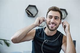 Image result for Earbuds Guy Wearing Earbuds