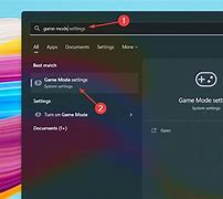 Image result for Game Mode Settings Windows 1.0