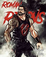 Image result for Roman Reigns Cartoon Drawing with Gold Gloves