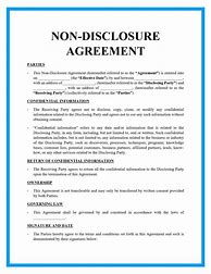 Image result for Non-Disclosure Agreement Templates