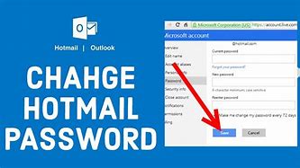 Image result for Change Password in Hotmail Account
