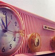 Image result for Alarm Clock Radio Pink