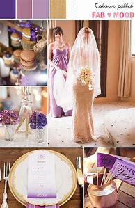 Image result for Lavender and Gold Wedding