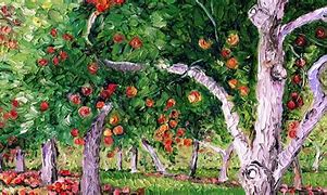 Image result for Apple Tree Orchard Painting