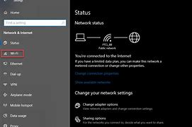 Image result for Wi-Fi in Windows Setting Inferface