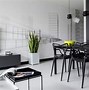 Image result for Black and White Dining Room Set