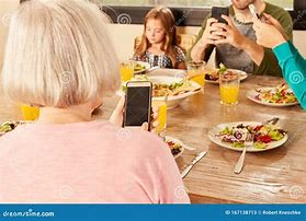 Image result for Dinner with Cell Phone