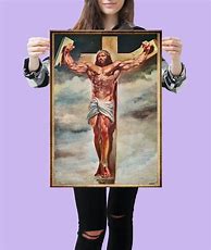 Image result for Jesus Cross Painting Buff
