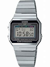 Image result for Casio Silver Watch