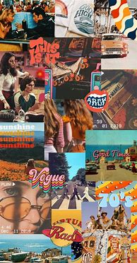 Image result for 70s Collage Wallpaper