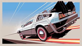 Image result for DeLorean Back to the Future Birds Eye View