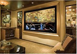 Image result for Mounted 75 Inch TV On Wall