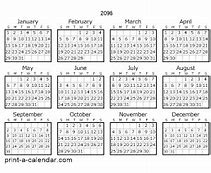 Image result for 2096 Calendar