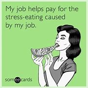 Image result for Stress Eating Funny