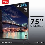 Image result for TCL 75 Inch TV Roku TV and Remote