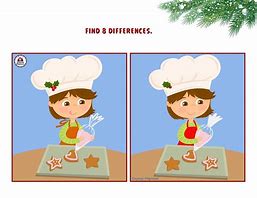 Image result for Find the 5 Differences Chritmas Cake