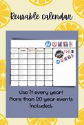 Image result for Reusable Calendar Pad