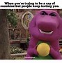 Image result for Barney Meme Kid