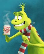 Image result for Grinch Drinking Coffee