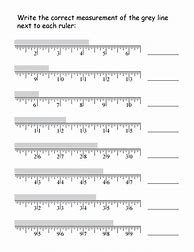 Image result for Ruler 1 16 Measurement Worksheets