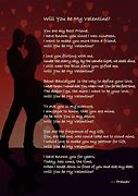 Image result for Will You Be My Valentine Poem