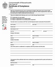 Image result for Certification of Compliance Form