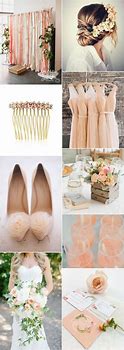 Image result for Peach and Cream Wedding Colors