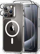 Image result for White iPhone 15Pro with Black Case