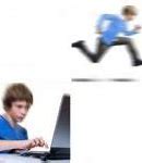 Image result for Run Away From Computer Meme