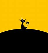 Image result for Black Cat Cartoon Wallpaper