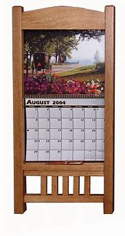 Image result for Wooden Three-Tiered Wall Calendar Holder