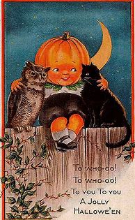 Image result for Halloween African American Vintage Postcards