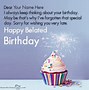 Image result for Belated Birthday Balloons