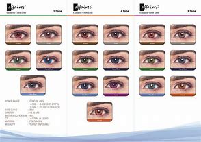 Image result for Contact Lens Colour Chart