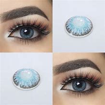 Image result for Blue Colored Contacts
