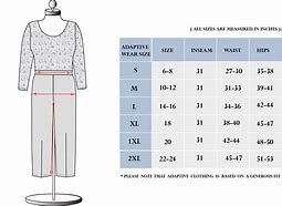Image result for Waist Inch Size Chart