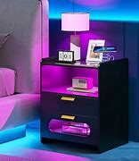 Image result for Bedside Table with Charging Station