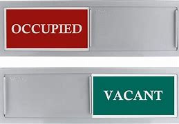 Image result for Vacant Occupied Sliding Sign
