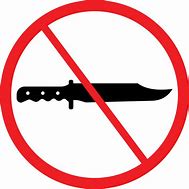 Image result for No Sharp Objects Sign