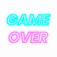 Image result for Neon Game Over PNG