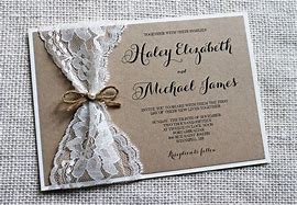 Image result for Lace Wedding Invites